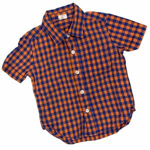 Baby Gap Gingham Print Button Up Tee 12-18 Months